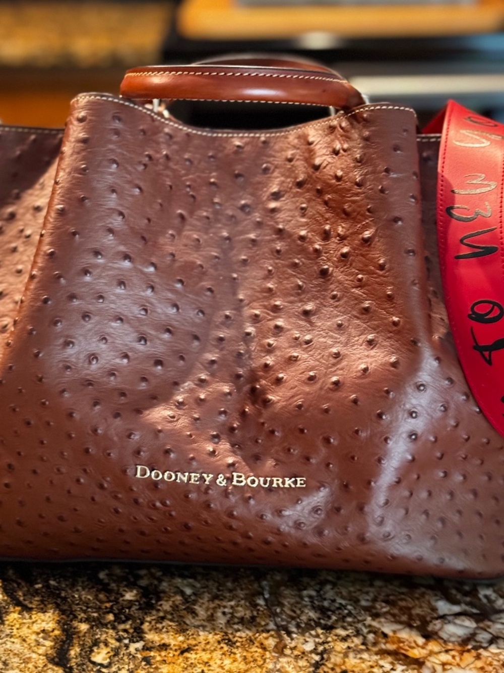 Dooney & Bourke Ostrich Barlow Bag